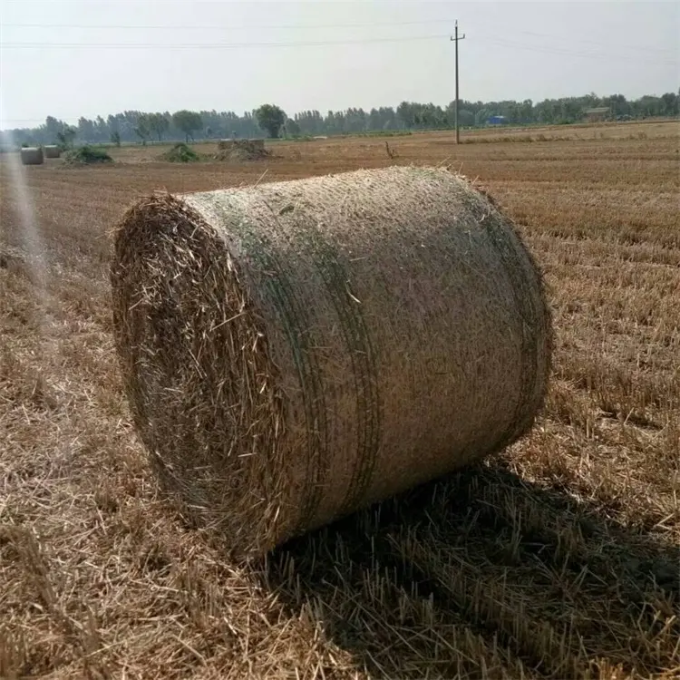 HDPE UV imballaggio agricolo insilato netto di paglia di fieno balla