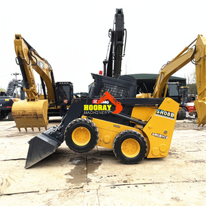 รถตักล้อยาง Hooray Machinery รุ่น SR08B ขนาด 2 ตัน สีเหลือง อุปกรณ์ก่อสร้างขนาดกะทัดรัด - Product Image 4