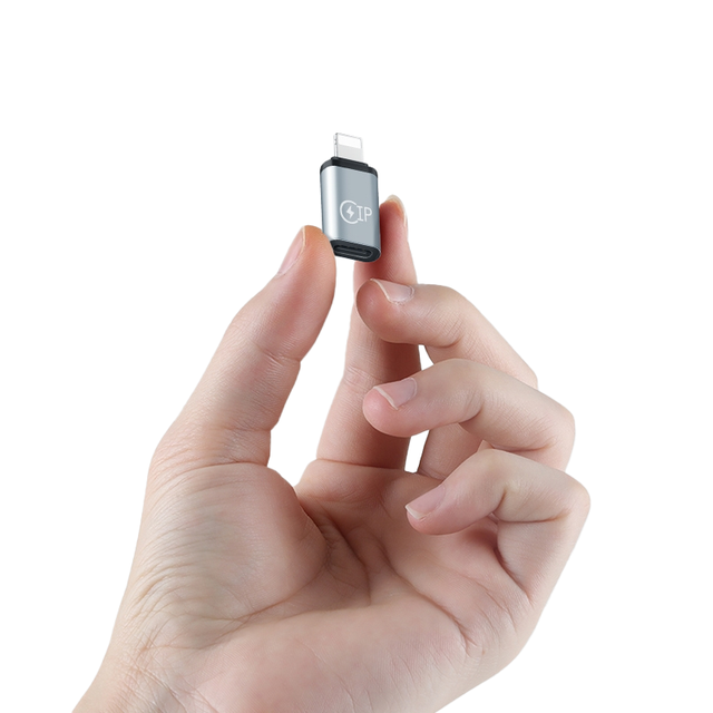High Efficient Data Transmission Type C Male to Lightn Female Adapter Type-C Port Charging Conversion Connector for Phone Pad