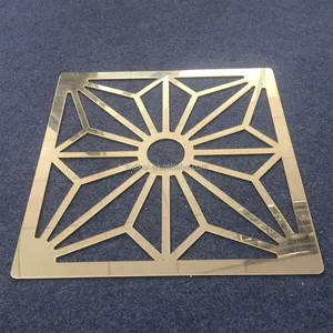 Manufacturer Price Wedding Dining Table Mat Decorative Centerpieces Round Gold Acrylic Place mat For Event Party