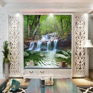 Papel Tapiz 3D Paisaje 4D 8D Rollos Decoración del Hogar Mural de Flores de Corte para Sala de Estar Papeles Tapiz/Revestimiento de Paredes-100x144 Pulgadas - Product Image 3