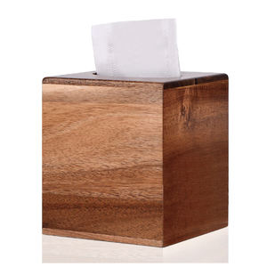 Couvercle <span class=keywords><strong>de</strong></span> boîte à mouchoirs carré décoratif pour la maison Support <span class=keywords><strong>de</strong></span> boîte à mouchoirs en bois d'acacia <span class=keywords><strong>Cube</strong></span> <span class=keywords><strong>de</strong></span> couverture <span class=keywords><strong>de</strong></span> boîte à mouchoirs en bois <span class=keywords><strong>avec</strong></span> fond coulissant - Product Image 1