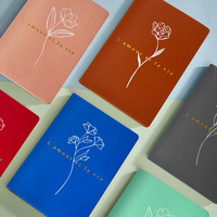 Cuaderno personalizado con diseño de flores de esquina redonda, libreta con impresión a todo Color, diario de bolsillo, gran oferta