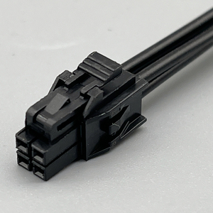 Кабельная сборка Custom 4Pin 22AWG NANO-FIT2.5-4P, 2.5-4P, с ПВХ изоляцией, луженый медный проводник, черный жгут проводов - Product Image 2