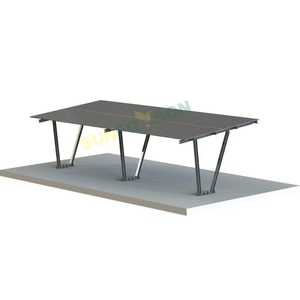 Nouveau support en acier au carbone de conception pour abri d'auto PV énergie solaire Parking Parking Lot Structure de montage Commercial Solar <span class=keywords><strong>Caport</strong></span> - Product Image 2