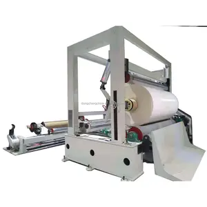 Máquina de corte e rebobinamento de rolo de papel Kraft para a indústria de tubos de papel
