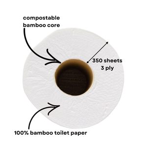 Vente <span class=keywords><strong>en</strong></span> gros Offre Spéciale bon marché UltraSoft 2 plis <span class=keywords><strong>papier</strong></span> toilette de haute qualité 12 rouleaux de 350 feuilles logo personnalisé lavable écologique - Product Image 5