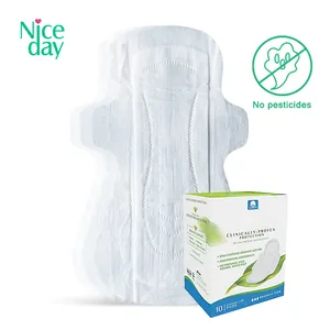 Niceday has obtained organic certification, a pure natural layer of organic cotton core biodegradable sanitary napkins