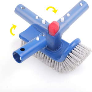 Cepillo de Limpieza Giratorio 360 Grados para Azulejos de Piscina, Cepillo de Cerdas de Nylon Resistentes para Limpieza de <span class=keywords><strong>Piscinas</strong></span> (Poste No Incluido) - Product Image 3