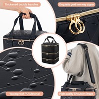 Grand sac de rangement pour vernis à ongles Trousse de toilette Organisateur de voyage Sac à main cosmétique Maquillage Sac à dos pour vernis à ongles