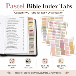 <span class=keywords><strong>Etiquetas</strong></span> Adhesivas de PVC para Índice de la Biblia, <span class=keywords><strong>Etiquetas</strong></span> Adhesivas Pastel para <span class=keywords><strong>Libros</strong></span>, Diarios de Estudio Bíblico y Planificadores - Product Image 6