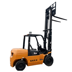 Chariot élévateur diesel Hangzhou R50, marque chinoise, haute performance, 3 mètres, prix bas, machine d'occasion, 5 tonnes, AWD 4x4, modèle 2023, pneus pleins, deux roues motrices - Product Image 1