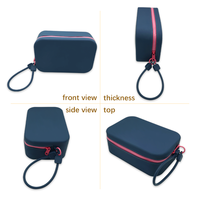 Pochette de sac à main étanche en silicone de grande capacité Logo personnalisé Trousse de maquillage décorative Porte-monnaie Rangement de cosmétiques
