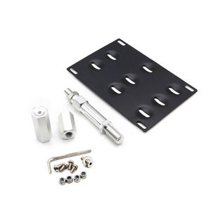 Marco de matrícula con gancho de remolque de aluminio, 177 mm, negro, universal, para modificación de automóviles - Product Image 3