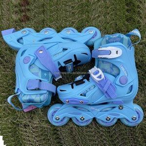 Pattini in Linea <span class=keywords><strong>per</strong></span> Sport all'Aperto, Telaio Blu Rosa, <span class=keywords><strong>per</strong></span> Bambini e <span class=keywords><strong>Adulti</strong></span>, Pattini da Slalom con Guscio Rigido <span class=keywords><strong>per</strong></span> Fitness - Product Image 3