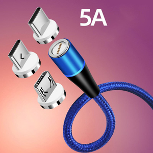 Cargador Magnético para Teléfono de Alta Calidad al por Mayor, 2.4A, Cable de Carga Rápida Magnético con Luz LED de Nailon de 1M, Micro USB - Product Image 6