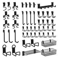 Étagères murales robustes JH-Mech pour garage, en acier inoxydable, pour équipement sportif, avec accessoires