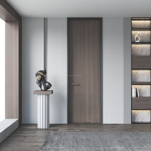 Porta in alluminio oscillante dal Design moderno fatto da te personalizzato per facciate interne e arredi per la casa per camere da letto - Product Image 2