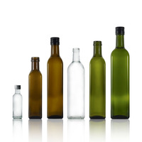 Bouteilles d'Huile d'Olive Marasca en Verre 250ml 500ml 750ml 1000ml avec Bouchon en Aluminium en Stock – Vente en Gros