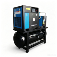 Système de séchage d'air comprimé haute efficacité 15 kW 16 bars, compresseur d'air à vis refroidi par air pour l'industrie de la découpe laser à fibre