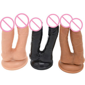 Jouets anaux à deux faces FAAK, jouets sexuels à deux extrémités, pénis à <span class=keywords><strong>triple</strong></span> <span class=keywords><strong>pénétration</strong></span>, outils sexuels extrêmes, pénis en plastique, Alat Sex - Product Image 4