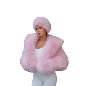Cappotto in Finta Pelliccia Rosa per <span class=keywords><strong>Donna</strong></span>, <span class=keywords><strong>Giacca</strong></span> Invernale con Cappuccio in <span class=keywords><strong>Peluche</strong></span> - Product Image 5