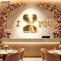 Lettres LED 3D personnalisées en acier inoxydable rétroéclairées, logo mural pour entreprise, éclairage halo inversé, étanche IP65, usage commercial