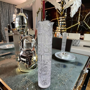 <span class=keywords><strong>Vase</strong></span> <span class=keywords><strong>de</strong></span> table élégant en verre soufflé artisanal, design bohème, <span class=keywords><strong>grand</strong></span> format, pour fleurs fraîches/séchées, culture aquatique, mariage - Product Image 1