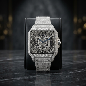 Luxury Unisex Quartz Watch 46mm White/Yellow Gold Case Sapphire Crystal Analog Dial Chronograph Folding Clasp Safety Vintage - Product Image 2