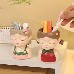 <span class=keywords><strong>Maceta</strong></span> de Resina con Forma de Chica Frutal, Diseño Lindo, con Orificio de Drenaje, Hecha a Mano, Ligera, para Flores, Decoración de Jardín, Hogar u Oficina - Product Image 4