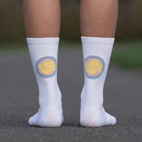 Chaussettes de course personnalisées à séchage rapide, chaussettes de sport athlétiques professionnelles pour marathon, chaussettes de compression pour hommes, chaussettes de cyclisme performantes