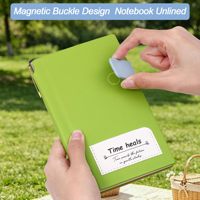 Leeres Leder-Notizbuch, Hardcover, mit Stifthalter/Magnetverschluss, unliniertes Taschen-Skizzenbuch, Zeichen- und Tagebuch, Notizbuch zum Schreiben, personalisierbar