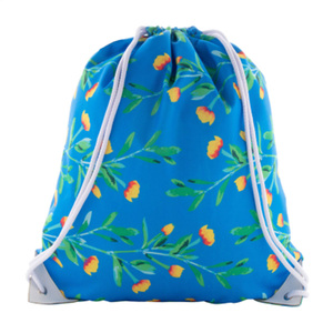 Sac à cordon personnalisé en tissu non tissé à bas prix, impression sérigraphique, motif géométrique alphabétique pour publicité et cadeaux promotionnels - Product Image 3