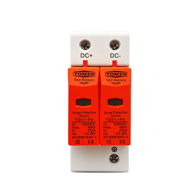 New and Original TOMZN TOV1-PV Circuit Breaker, DC1000V 40KA/2P