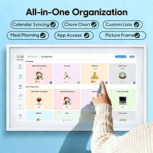 Jam Kalender Digital 10.1 Inci Layar Sentuh, Fungsi Kalender Dinding Digital untuk Melihat Jadwal Keluarga dengan Mudah - Product Image 6
