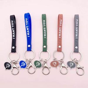 <b>Personalised</b> Design Fashion Silicone Wristband With Keyring Customised Silicone <b>Keychain</b> With Logo - Product Image 5