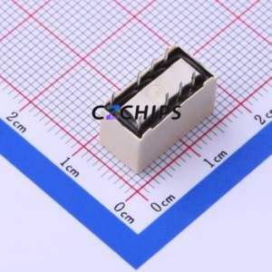 G6S-2 DC3 Signal Relay DIP,7.3x14.8mm Relay 3V 2 Changeover: 2C (DPDT-Changeover)::: 250V-AC/220V-DC Silver + Gold Plated - Product Image 2