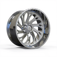 Jantes FANXI OEM 22x12 24x14 26x14 30x16 personnalisées 4x4 Super Single avec capuchons flottants pour Ford F150 F250 Chevy2500