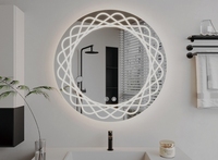 Miroir LED intelligent circulaire moderne personnalisable pour salle de bain, idéal pour appartement - Vente en gros usine