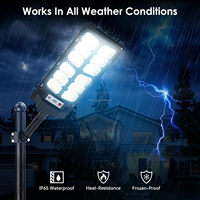 ALECTER Lampe Solaire Extérieure Haute Luminosité 6000K IP65 Étanche LED Murale Télécommandée Silicium Monocristallin 12-16