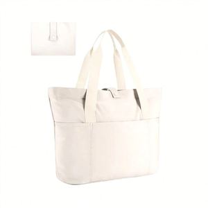 Sac fourre-tout en toile OEM avec fermeture éclair, grande poche en forme de boule, pour cadeaux d'entreprise et personnels - Product Image 2