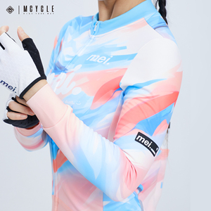 Mcycle OEM ODM Maillot thermique de cyclisme pour femmes Logo personnalisé Manches longues Vêtements d'<span class=keywords><strong>hiver</strong></span> en polaire respirante Vêtements de vélo - Product Image 4