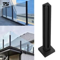 Poteaux de balustrade modernes en acier inoxydable couleur personnalisée (mi-longueur/coin/fin de balustrade) pour balustrades, escaliers en colimaçon, terrasses et balcons