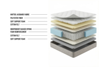 LOONGFUNG Rollbare Hybrid-Matratze 10/12 Zoll Gel-Memoryschaum Taschenfederkern für Apartments & Vermietungen Großhandel Niedriger MOQ 20 Stück OEM/ODM