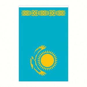 Kazakhstan National Country <b>Flag</b> in Polyester Digital Printed for Birthday Parties and Festivals Decoration - Product Image 2