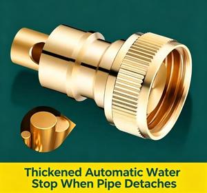 Brass Threaded Tap Connector 3/4 Inch Forging Durable Garden Water Connector - Product Image 3