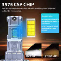 Ampoules de phares LED H7 super lumineuses, compatibles Canbus, sans erreur, format mini, installation facile.