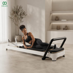 Nuevo <span class=keywords><strong>Reformer</strong></span> de Pilates Plegable Multifuncional de Aluminio Celux de Alta Calidad con Logotipo y Color Personalizados para Gimnasio y Hogar - Product Image 6