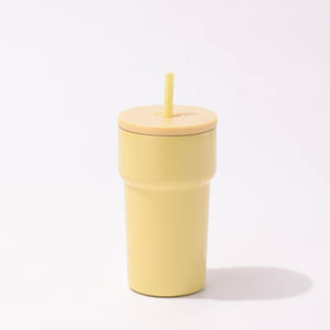 Tasse thermos transfrontalière en acier inoxydable 304 de grande valeur paille Portable extérieur voiture tasse à glace vide cadeau parfait pour tasses à café - Product Image 6