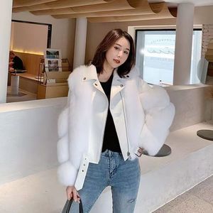 Manteau Motard en Fausse Fourrure de <span class=keywords><strong>Renard</strong></span> Immitation Femme, Collection Jeune Automne-Hiver 2023, Vente en Gros - Product Image 6